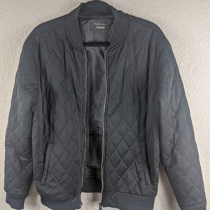 Men's Large Black ZARA Bomber Jacket